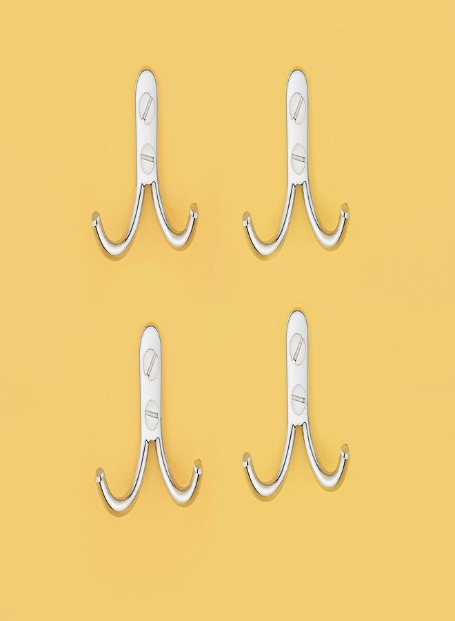 iSTAR Stainless Steel Bathroom Cloth Hook/Hanger/Key Holder/Wall Robe Hook Rail for Hanging Key, Cloth, Towel(Pack of - 4) - Image 3